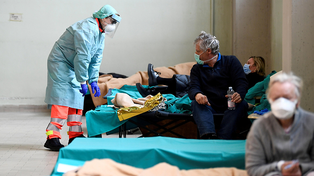 נגיף קורונה איטליה ברשה בית חולים (צילום: רויטרס)