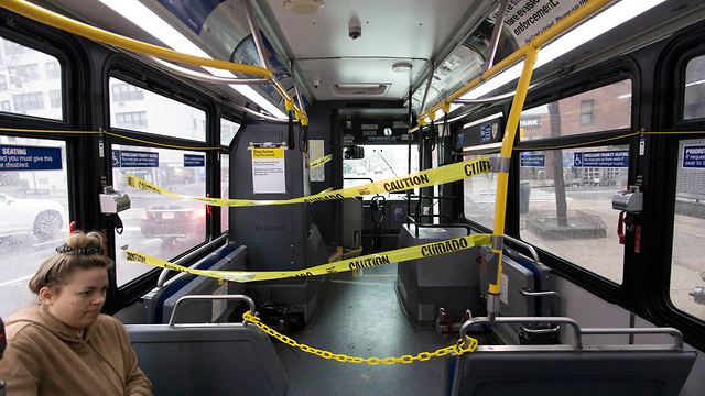 אוטובוס ניו יורק נגיף קורונה ארה