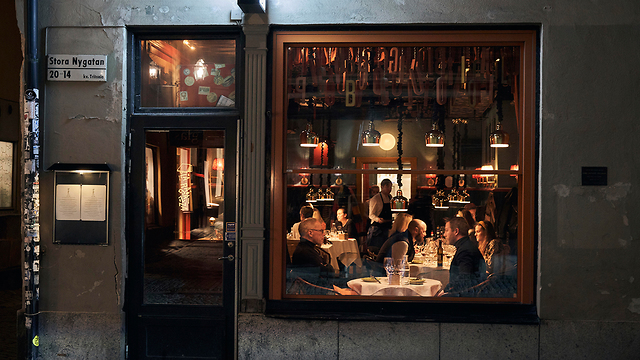 נגיף קורונה שבדיה מסעדה שטוקהולם (צילום: AP)