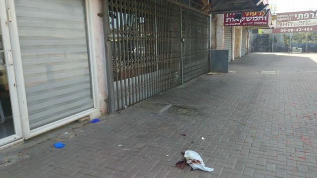 Место убийствa бездомного в Нетании. Фото: Раанан Бен-Цур