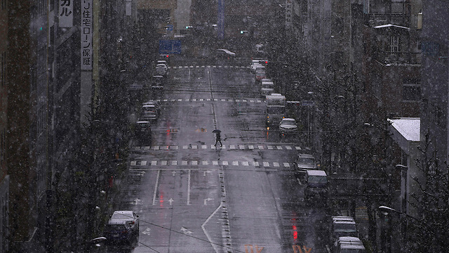 נגיף קורונה יפן טוקיו מוקד התפרצות שלג (צילום: AP)