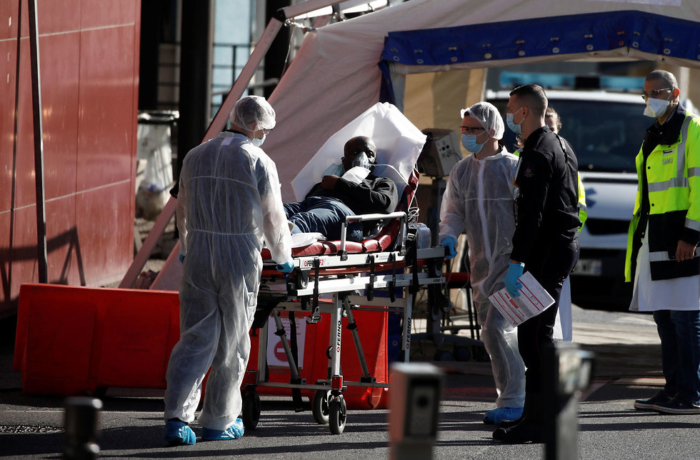צרפת נגיף קורונה חולים ליד פריז (צילום: רויטרס)