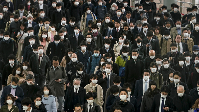 נגיף קורונה יפן טוקיו (צילום: EPA)