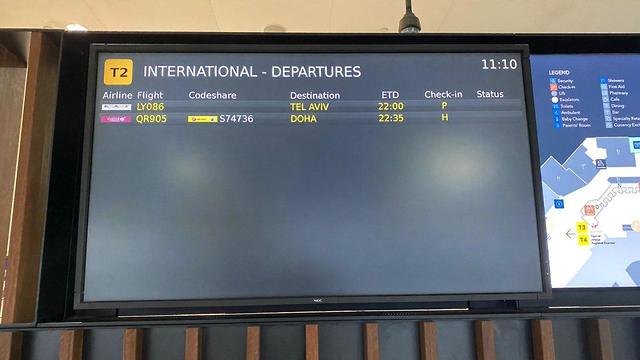 בצל התשפטות הקורונה: טיסה של אל על שמגיעה מישראל לאוסטרליה (צילום: אל על)