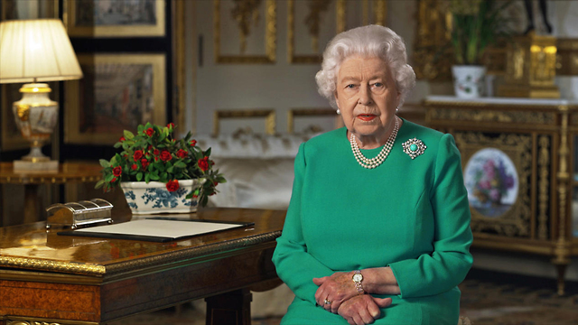 מאום של מלכת בריטניה אליזבת השנייה על משבר הקורונה (צילום: רויטרס)