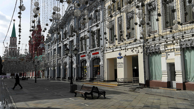Пустая Москва в последние выходные. Фото: AFP