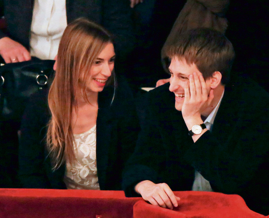סנודן עם אשתו לינדזי, במוסקבה. "היא לא ידעה כלום על מה שאני מתכנן"
