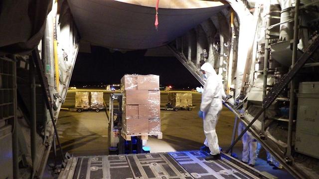  חיל האוויר מגביר את טיסות השינוע של חומרים וציוד רפואי ממדינות זרות (צילום: דובר צה