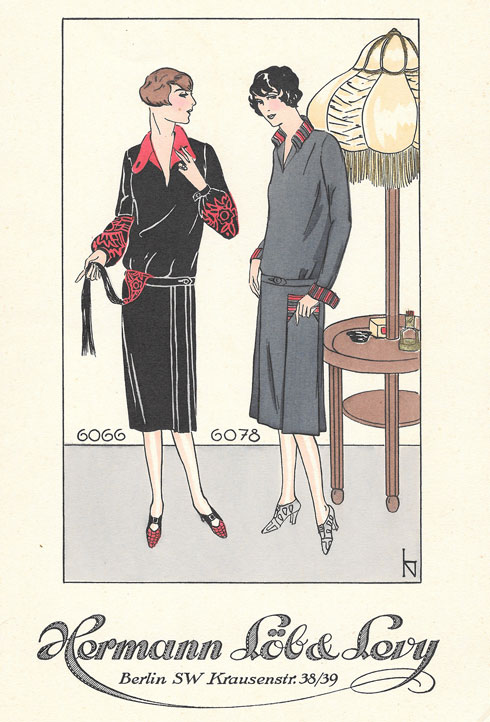 גלויה של מותג אופנה יהודי, 1926 (צילום: archive uwe westphal@)