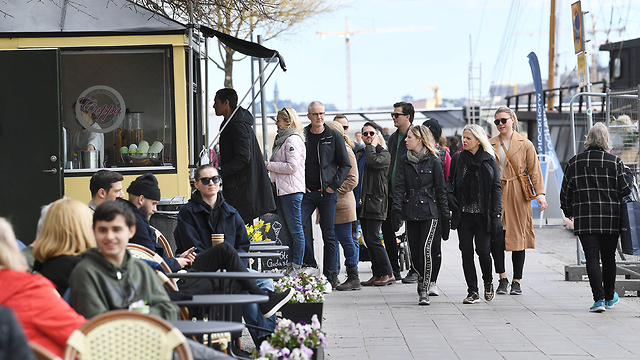 נגיף קורונה שטוקהולם שבדיה  (צילום: רויטרס)