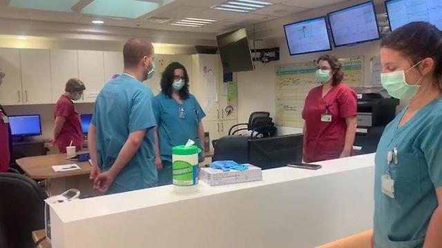 צפירה בבית החולים מאיר בחדר הלידה (דוברות בית החולים מאיר)