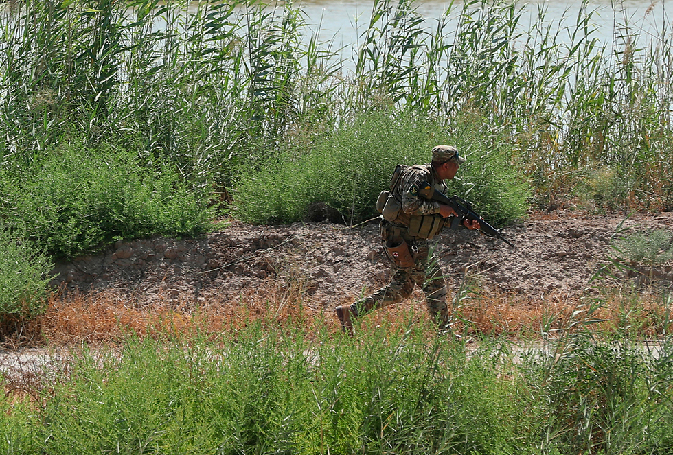 כוחות הביטחון של עיראק מחפשים לוחמי דאעש (צילום: AP)