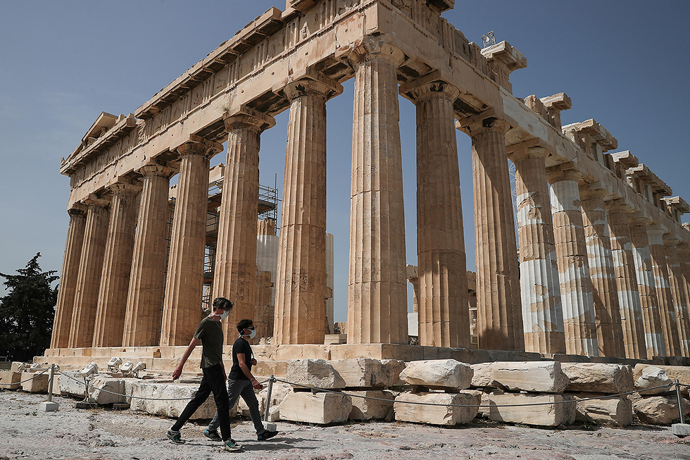 יוון אקרופוליס האקרופוליס נפתח מחדש אחרי סגר ה קורונה (צילום: רויטרס)