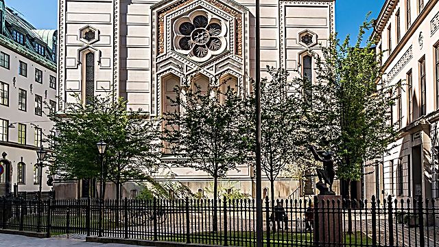 בית הכנסת הראשי של שטוקהולם סגור מאז אמצע חודש מרץ (באדיבות הקהילה היהודית של שטוקהולם)