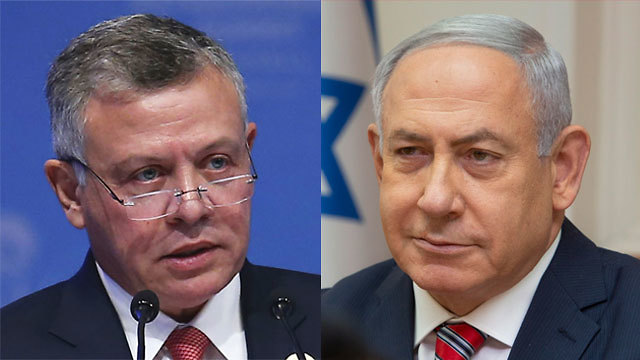 Jordanian King Abdullah II and Prime Minister Benjamin Netanyahu  ()