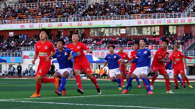 משחק בית של להסה צ'נגטו טיבט סין כדורגל (צילום: AFP)