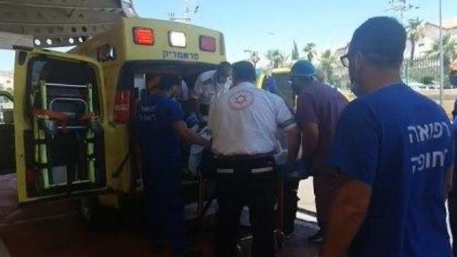 האישה שהגיעה במצב אנוש לבית החולים יוספטל לאחר התהפכות סירה באילת (צילום: דוברות בית החולים יוספטל)