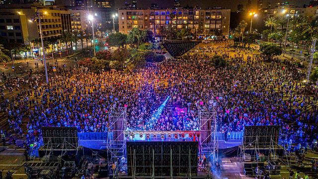 עצרת הגאווה בכיכר רבין בתל אביב (צילום: עמרי סילבר)