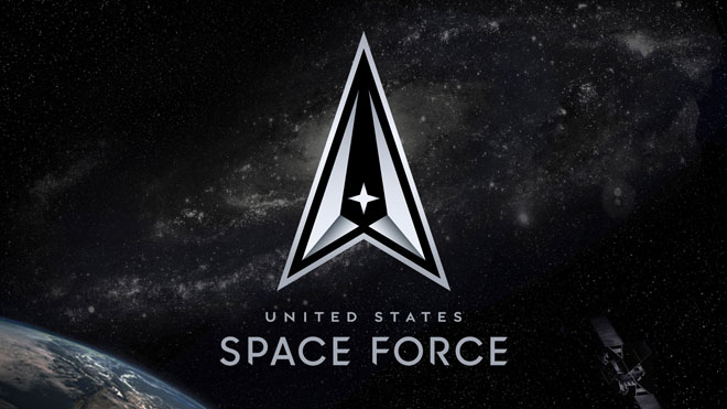 מחץ הדלתא. הלוגו החדש של כוח החלל האמריקאי, יולי 2020 (צילום: Courtesy graphic, מתוך jbsa.mil)