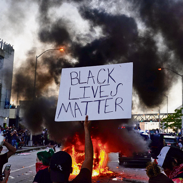 הפגנה של בלאק לייבס מאטרס. "דמוניזציה של המשטרה היא לא הפתרון" | צילום: אי אף פי