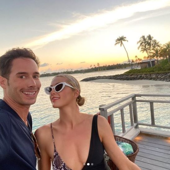 The young lovers.  Paris Hilton and Carter Raum (Photo: Instagram)