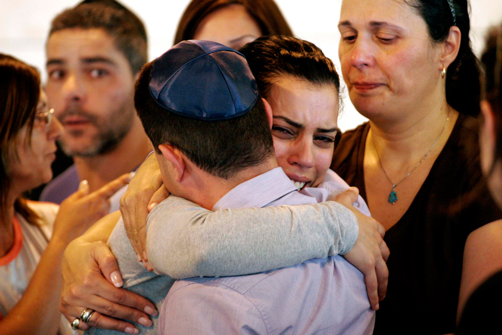 The funeral in Be'er Sheva after the murder in 2012