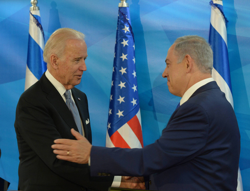 Then-US VP Joe Biden met with Netanyahu when he visited Israel in 2016 