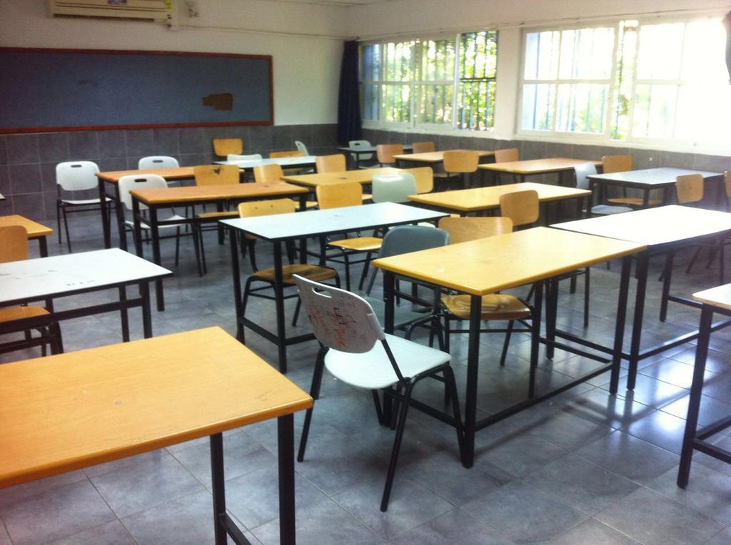 An empty classroom in Ashdod  ()