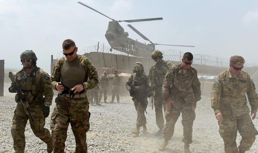 בדרך הביתה. חיילים אמריקנים באפגניסטן (צילום: AFP)