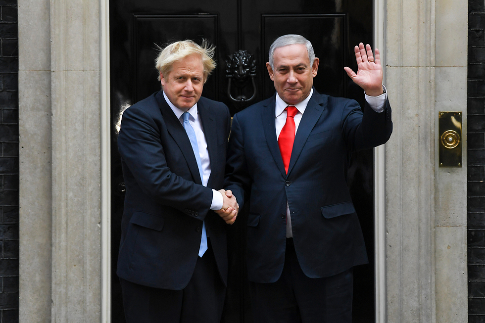 UK Prime Minister Boris Johnson and Prime Minister Benjamin Netanyahu meeting in London  ()