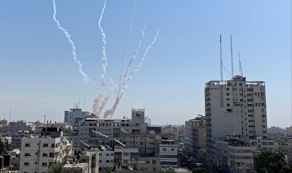 Rockets being fired from Gaza into Israel  ()