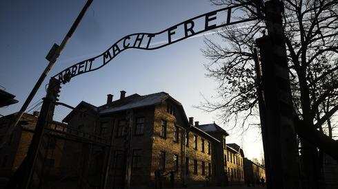 The entrance to Auschwitz death camp, with its infamous 'Arbeit Macht Frei' gate  (Photo: AP)