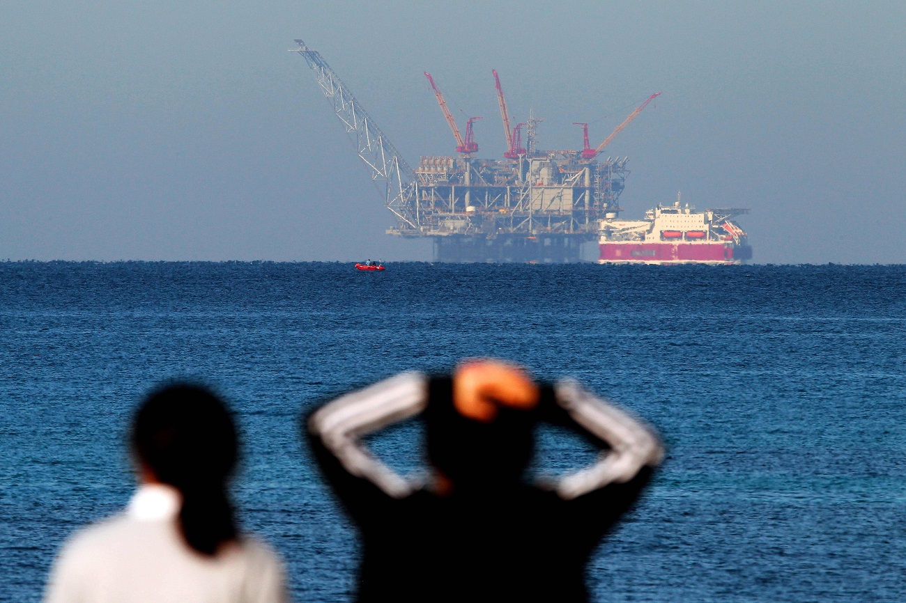 The Leviathan gas rig  (Photo: AFP)