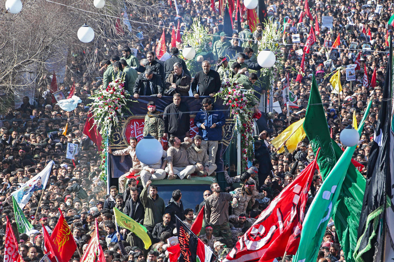 The funeral of Qassem Soleimani in Kerman  (Photo: AFP)