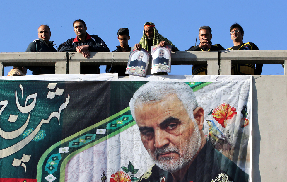 The funeral for Qassem Soleimani in his hometown of Kerman  (Photo: AFP)