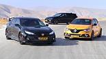 הונדה סיוויק טייפ R יונדאי i30N רנו מגאן RS