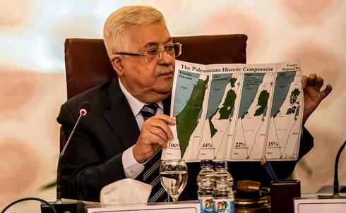Palestinian President Mahmoud Abbas criticizing the Trump plan at an Arab League summit in Cairo in February  (Photo: AFP)