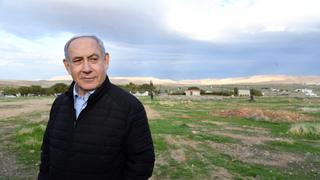 Prime Minister Netanyahu in the Jordan Valley promoting annexation Prime Minister Netanyahu in the Jordan Valley promoting annexation