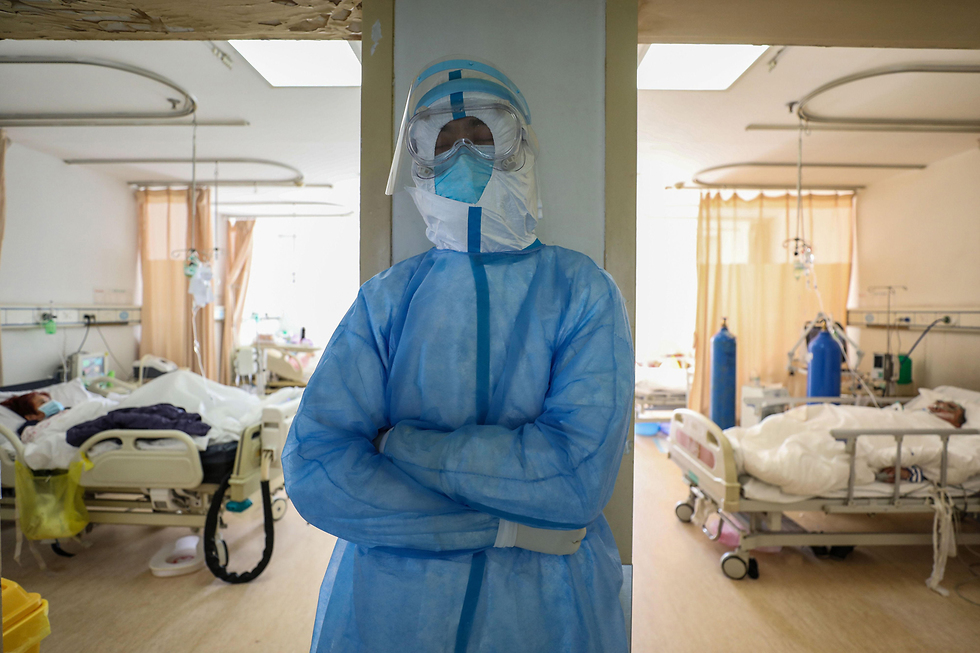 בית החולים לטיפול בנפגעי קורונה בווהאן, סין (צילום: AFP)
