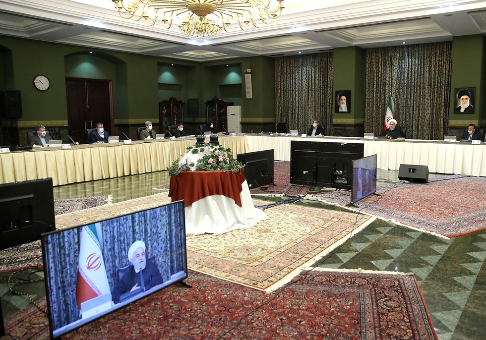 Iranian government conference over spread of coronavirus  (Photo: AFP, HO, IRANIAN PRESIDENCY)