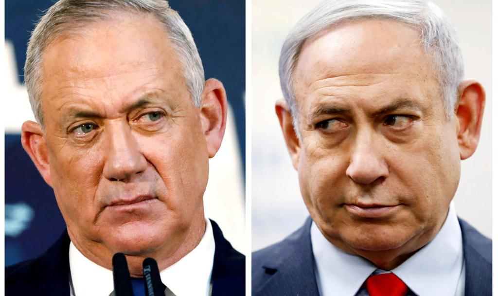 Benny Gantz and Benjamin Netanyahu  ()
