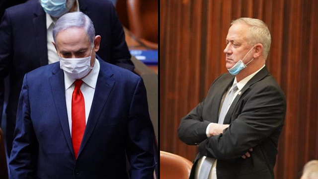 Benjamin Netanyahu and Benny Gantz  ()