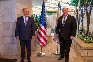 Benjamin Netanyahu and Mike Pompeo meeting in Jerusalem last week 