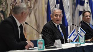 Prime Minister Benjamin Netanyahu during the first meeting of the 35th government 