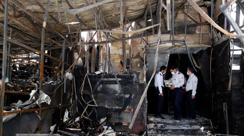 Место взрыва в поликлинике Тегерана. Фото: EPA ()