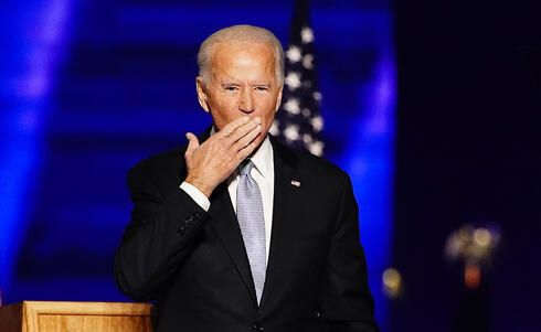 U.S. President-elect Joe Biden at his victory celebration on Saturday (Photo: EPA) ג'ו ביידן נאום ניצחון