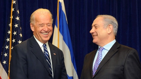 Then-U.S. vice president Joe Biden and Prime Minister Benjamin Netanyahu meeting in Jerusalem in 2016 (Photo: GPO) ג'ו ביידן ובנימין נתניהו