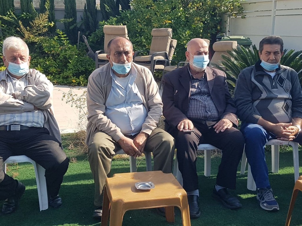 The mourning tent in Baqa al-Gharbiya