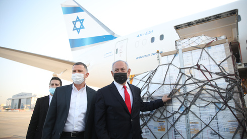 Benjamin Netanyahu and Health Minister Yuli Edelstein will welcome a plane carrying Pfizer vaccines as it arrives at Ben-Gurion Airport 