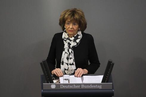 Holocaust survivor Charlotte Knobloch delivers a speech at the Bundestag in Berlin, Germany (Photo: AP) Holocaust survivor Charlotte Knobloch delivers a speech at the German Federal Parliament, Bundestag, at the Reichstag building in Berlin, Germany